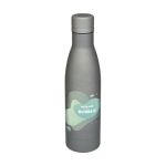 Garrafa personalizada de qualidade de aço inoxidável 500ml Avenue Lane cor cinzento