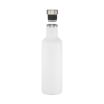 Garrafas de aço térmicas personalizadas elegantes 750ml Avenue Road cor branco segunda vista