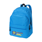 Mochila publicitária de estilo juvenil em várias cores Teens cor azul segunda vista impressão serigrafia