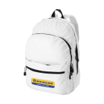 Mochila publicitária de estilo juvenil em várias cores Teens cor branco vista impressão serigrafia