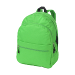 Mochila publicitária de estilo juvenil em várias cores Teens cor verde-claro