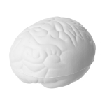 Bola anti-stress personalizada em forma de cérebro Einstein cor branco