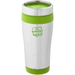 Copo térmico personalizado económica em aço e plástico 410ml Inox Colors cor verde-lima