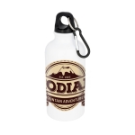 Garrafas de alumínio personalizadas com imagem 400ml Cruiser Sublim cor branco