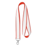 Lanyards revestimento de cetim, entrega 5-9 dias Double Sublim Express cor vermelho