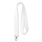 Lanyards revestimento de cetim, entrega 5-9 dias Double Sublim Express cor branco