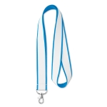 Lanyards revestimento de cetim, entrega 5-9 dias Double Sublim Express cor azul-claro