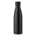 Garrafas térmicas personalizadas de aço elegantes 500ml Midlane cor preto