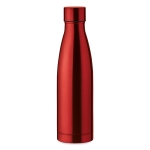 Garrafas térmicas personalizadas de aço elegantes 500ml Midlane cor vermelho