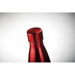 Garrafas térmicas personalizadas de aço elegantes 500ml Midlane cor vermelho