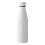 Garrafas térmicas personalizadas de aço elegantes 500ml Midlane cor branco