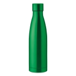 Garrafas térmicas personalizadas de aço elegantes 500ml Midlane cor verde