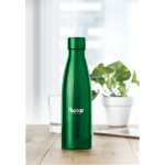 Garrafas térmicas personalizadas de aço elegantes 500ml Midlane cor verde vista conjunto principal