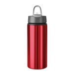 Garrafas metálicas personalizadas com palhinha 600ml Alu Sport cor vermelho terceira vista