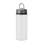 Garrafas metálicas personalizadas com palhinha 600ml Alu Sport cor branco terceira vista