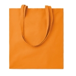 Saco de algodão colorido barato de 180 g/m2 EcoColor Superb cor cor-de-laranja