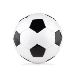 Pequena bola de futebol com logo para publicidade Futebol Mini cor branco/preto segunda vista