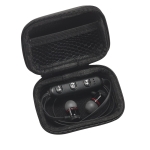 Auriculares bluetooth 4.1 personalizados com bolsa EVA Acoustics cor preto na caixa