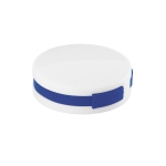 Hub promocional USB de 4 portas circular com cabo colorido Round cor azul real