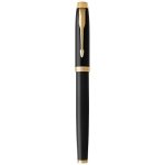 Roller para empresas profissional tinta preta Parker IM Elegant cor dourado terceira vista frontal