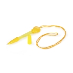 Caneta de bolas de sabão com fita para o pescoço TravelPen cor amarelo terceira vista