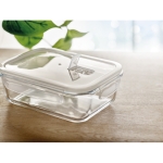 Tupperware de vidro transparente com tampa hermética 900ml Crystal cor transparente vista conjunto