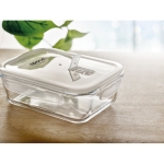 Tupperware de vidro transparente com tampa hermética 900ml Crystal cor transparente vista conjunto principal