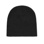 Gorro de inverno personalizável unissexo elástico rPET Sweden cor preto