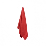 Toalhas com logo de algodão orgânico absorvente Cotton Medium cor vermelho quarta vista