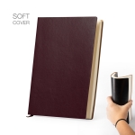 Caderno com folhas A5 pautadas e marcador de páginas Soft Classic segunda vista