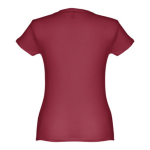 T-shirts baratas personalizáveis, mulher, algodão 150 g/m2 THC Sofia cor bordeaux