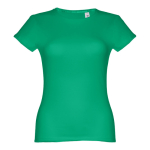 T-shirts baratas personalizáveis, mulher, algodão 150 g/m2 THC Sofia cor verde