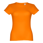 T-shirts baratas personalizáveis, mulher, algodão 150 g/m2 THC Sofia cor cor-de-laranja