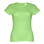 T-shirts baratas personalizáveis, mulher, algodão 150 g/m2 THC Sofia cor verde-claro