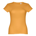 T-shirts baratas personalizáveis, mulher, algodão 150 g/m2 THC Sofia cor amarelo-escuro