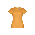 T-shirts baratas personalizáveis, mulher, algodão 150 g/m2 THC Sofia cor amarelo-escuro primeira vista