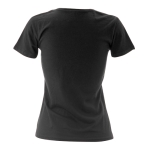 T-shirts de algodão para mulher 150 g/m2 Keya cor preto