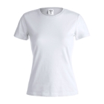 T-shirts de algodão para mulher 150 g/m2 Keya cor branco