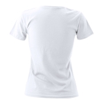 T-shirts de algodão para mulher 150 g/m2 Keya cor branco