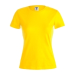 T-shirts de algodão para mulher 150 g/m2 Keya cor amarelo