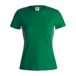 T-shirts de algodão para mulher 150 g/m2 Keya cor verde