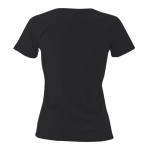 T-shirts para brindes para mulher em algodão 180 g/m2 Keya cor preto