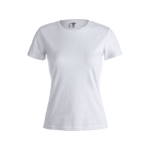 T-shirts para brindes para mulher em algodão 180 g/m2 Keya cor branco primeira vista