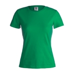 T-shirts para brindes para mulher em algodão 180 g/m2 Keya cor verde