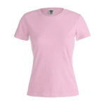 T-shirts para brindes para mulher em algodão 180 g/m2 Keya cor cor-de-rosa