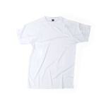 T-shirts técnicas baratas para criança poliester 120 g/m2 MKT Kraley cor branco segunda vista