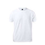 T-shirts técnicas baratas para criança poliester 120 g/m2 MKT Kraley cor branco