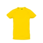 T-shirts desportivas em poliester para criança 135 g/m2 MKT cor amarelo