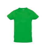 T-shirts desportivas em poliester para criança 135 g/m2 MKT cor verde