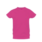 T-shirts desportivas em poliester para criança 135 g/m2 MKT cor cor-de-rosa